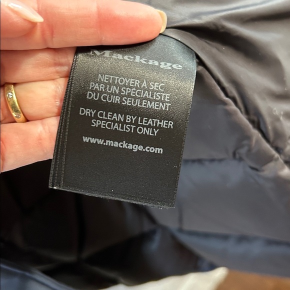 Mackage Kerry Down Parka in Navy - Picture 6 of 16